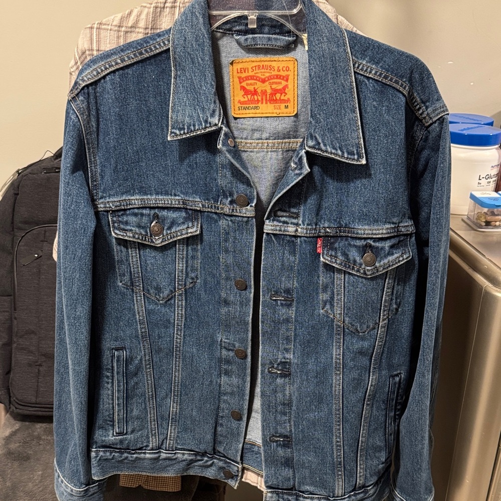 Levi's Blue Denim Jacket with Button Details